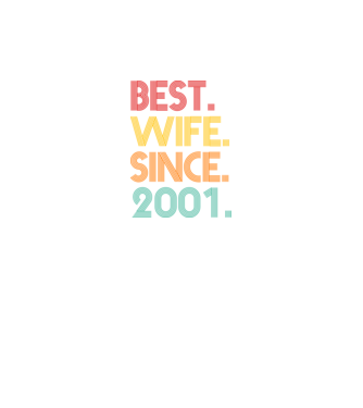 best wife since 2001 retro model negru pe tricou