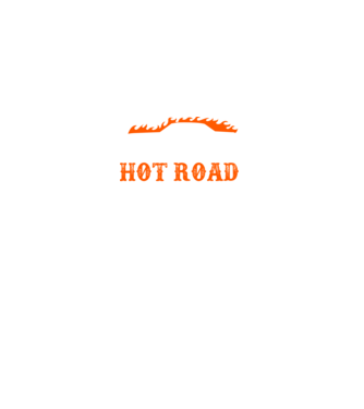 Hot road cartel model negru pe tricou