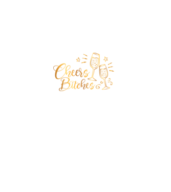 Cheers Bitches model negru pe tricou