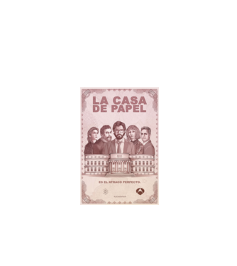 la casa de papel poster model negru pe tricou