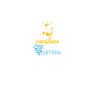 August Girls are Sunshine mixed with a little Hurricane model turcoaz pe tricou