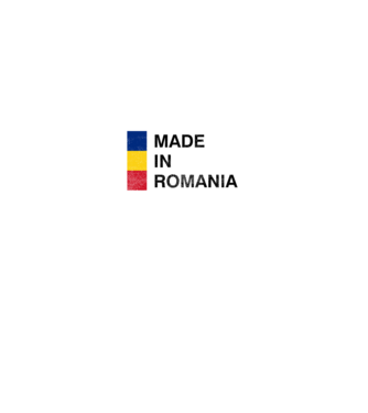 made in romania model negru pe tricou
