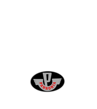 Logo Pannonia model negru pe tricou