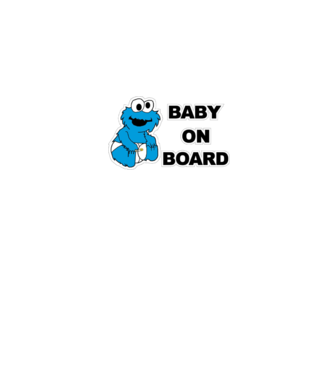 Baby Monster model alb pe tricou