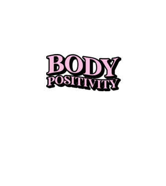 BodyPositivity model gri pe tricou