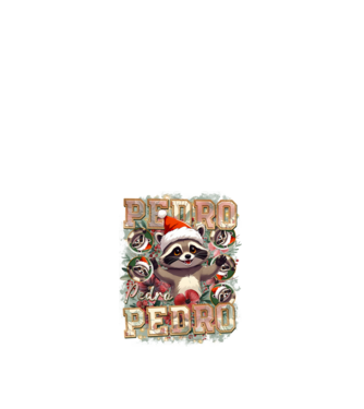Pedro pedro flower xmas model alb pe tricou