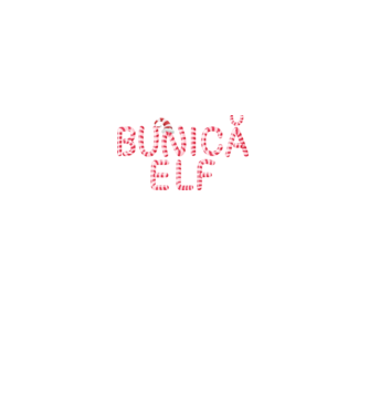 bunică elf model negru pe tricou