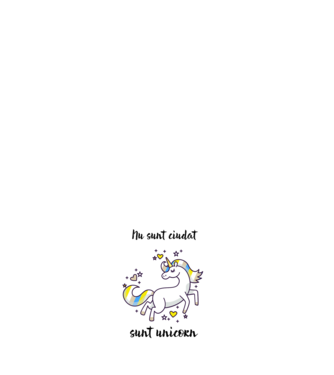Nu sunt ciudat - sunt unicorn model negru pe tricou