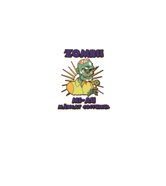 Zombii mi-au mâncat costumul model albastru jeanși pe tricou