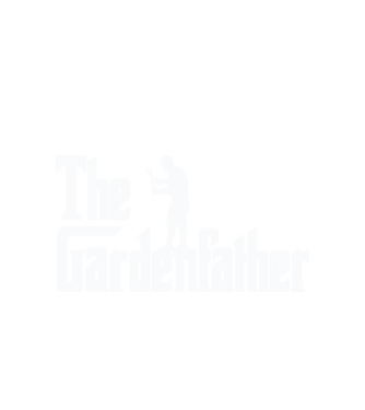 The Gardenfather model alb pe tricou