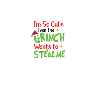 So cute Grinch model negru pe tricou