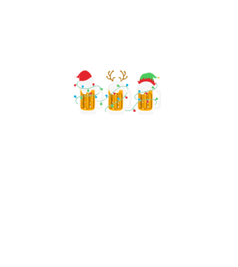 Christmas beer mugs model negru pe tricou