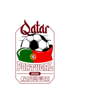 Qatar teams Portugal model negru pe tricou