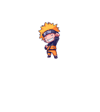 NARUTO model turcoaz pe tricou