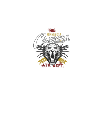 Minesota Cougars model negru pe tricou