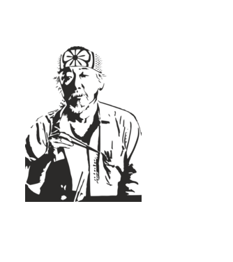 Miyagi cobra kai model negru pe tricou