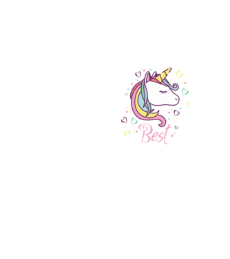 Unicorn Best model galben neon pe tricou