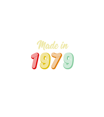 made in 1979 retro model negru pe tricou