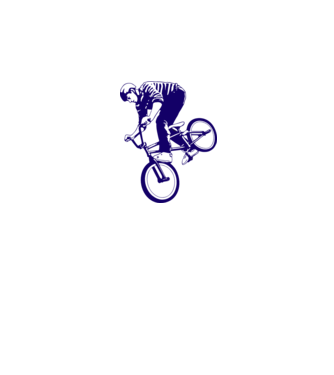 BMX stunt model gri pe tricou
