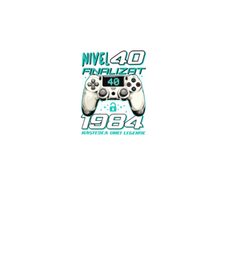 Nivel finalizat 40 1985 model turcoaz pe tricou