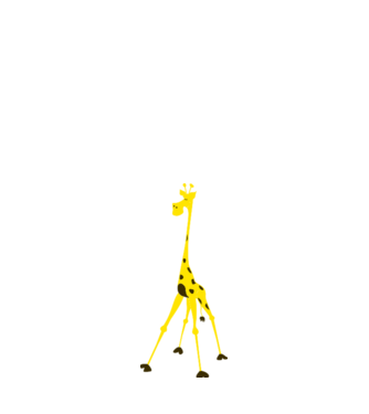Giraffe model nisipiu pe tricou