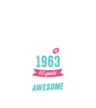 Made in 1963 model negru pe tricou
