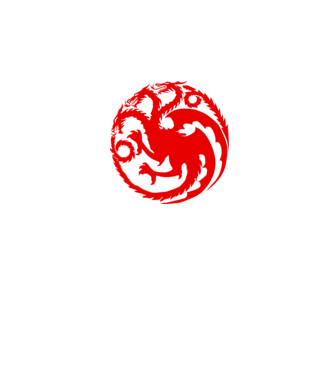 Targaryen model gri/negru pe tricou