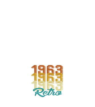 Retro 1963 model alb pe tricou