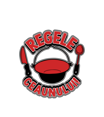 Regele - ceaunului! model alb pe tricou