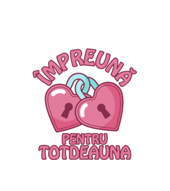 mpreună pentru totdeauna  model alb pe tricou