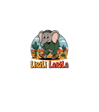 Lirili Larila model negru pe tricou
