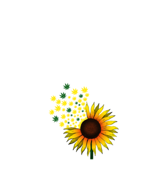 Sunflower Weed model alb pe tricou