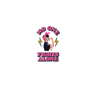 No one fights alone pinup model alb pe tricou