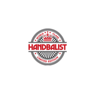 handbalist model alb pe tricou