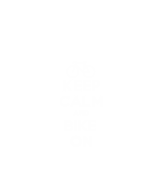 Keep calm and bike on model negru pe tricou