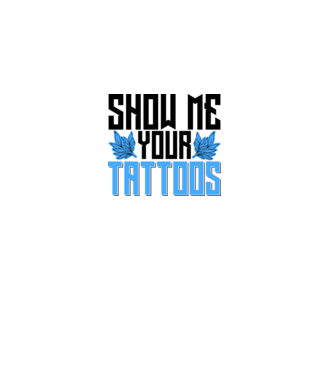 Show me your tattoos model alb pe tricou