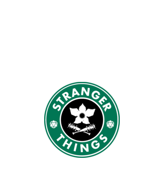stranger things starbucks model nisipiu pe tricou