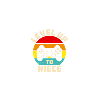Level Up Niece model negru pe tricou