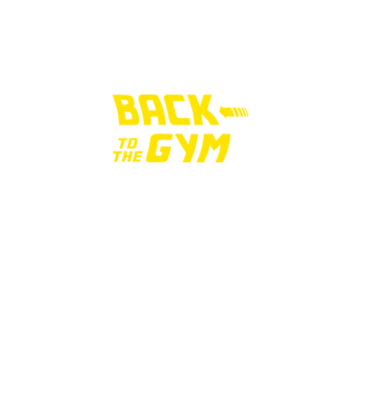 Back to the gym model negru pe tricou