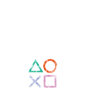 PlayStation icon model alb pe tricou