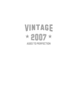 Vintage - 2007 model albastru închis pe tricou