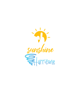 March Girls are Sunshine mixed with a little Hurricane model negru pe tricou