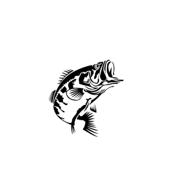 AngryFish model alb pe tricou