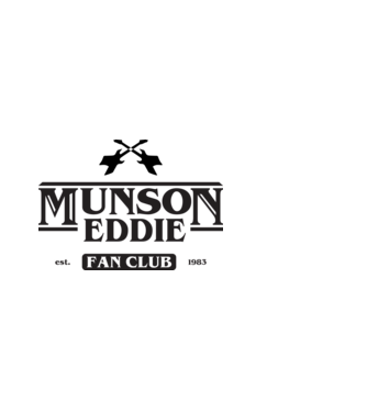 eddie munson fan club model alb pe tricou
