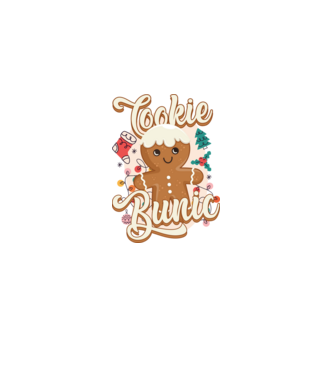 Cookie bunic model alb pe tricou