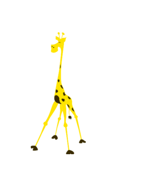 Giraffe model negru pe tricou