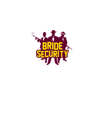 Bride Security model alb pe tricou