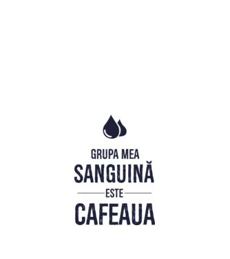Grupa mea sanguină este cafeaua model nisipiu pe tricou