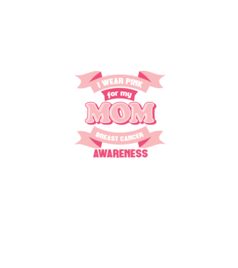 I wear pink for my mom model albastru jeanși pe tricou