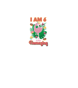 FLAMAZING Birthday 6 Years old model alb pe tricou